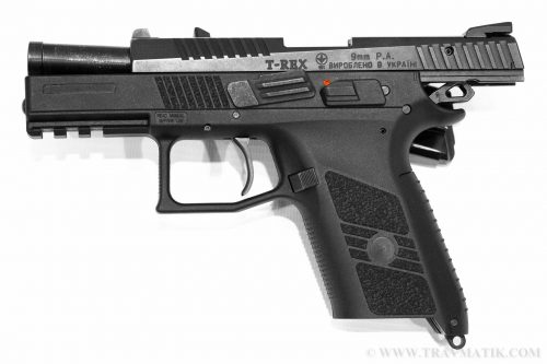 Травматический пистолет T-REX с подвижным стволом.