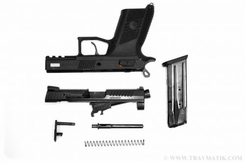 Травматический пистолет T-REX с подвижным стволом.