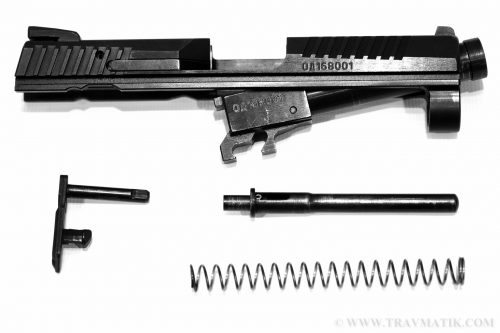 Травматический пистолет T-REX с подвижным стволом.